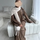 'CLOSED RIBBED ABAYA'