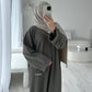 'CLOSED RIBBED ABAYA'