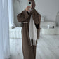 'CLOSED RIBBED ABAYA'