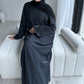 'CLOSED RIBBED ABAYA'