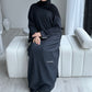 'CLOSED RIBBED ABAYA'