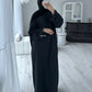 'CLOSED RIBBED ABAYA'