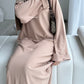 'CLOSED RIBBED ABAYA'