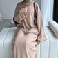 'CLOSED RIBBED ABAYA'